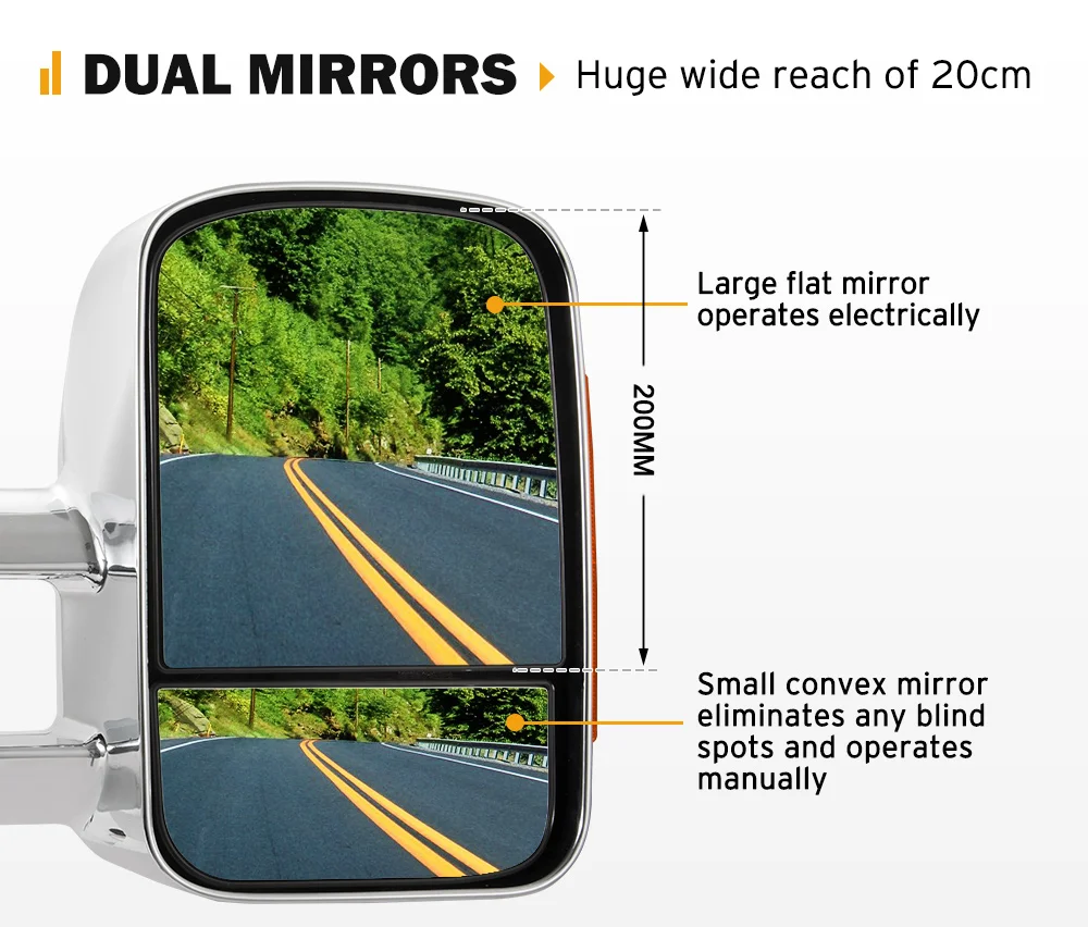 تمديد مرايا السحب لـ Hilux 2005-2015