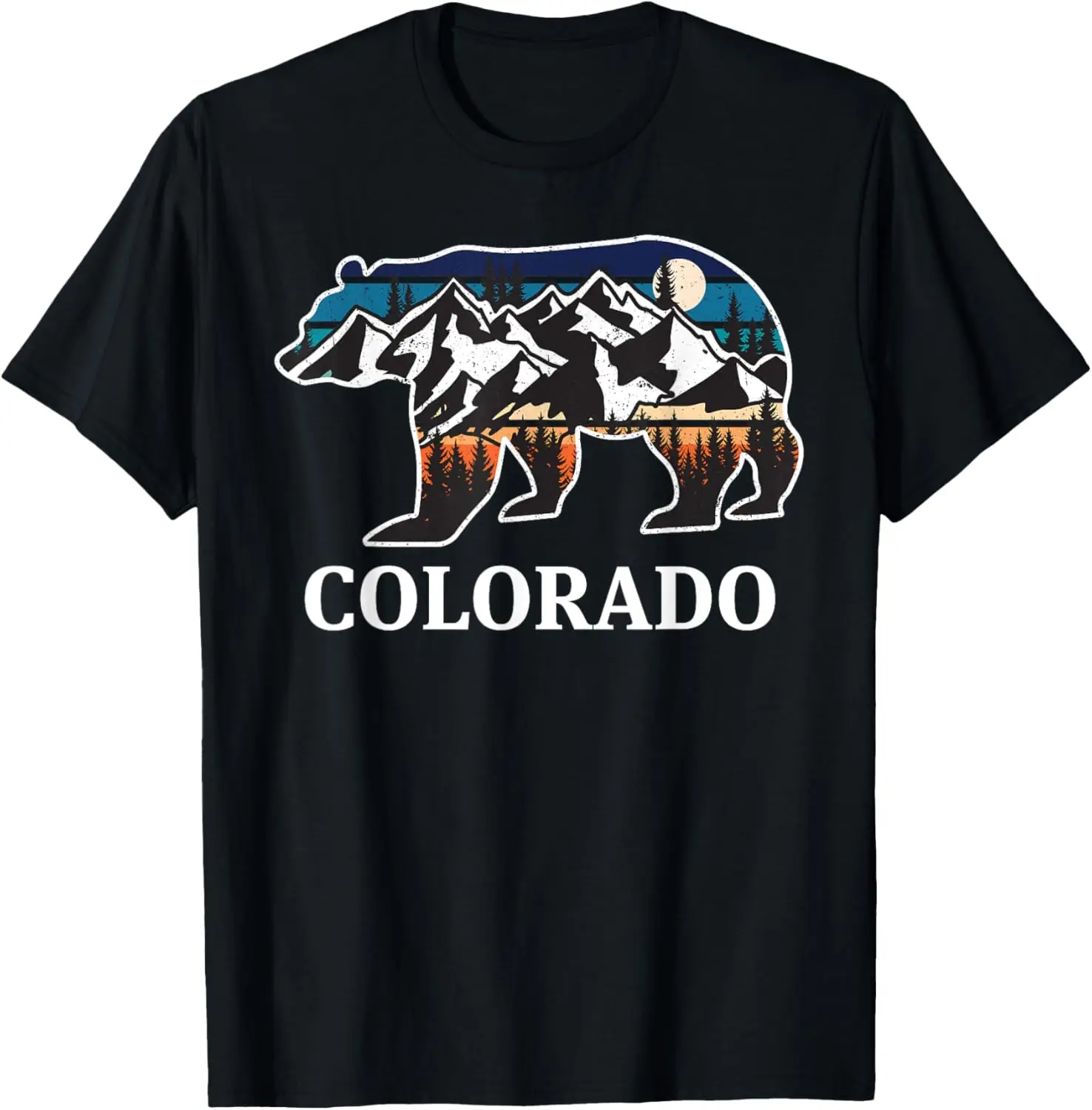 

Футболка с рисунком Colorado Bear Treeline Hike Mountains Nature