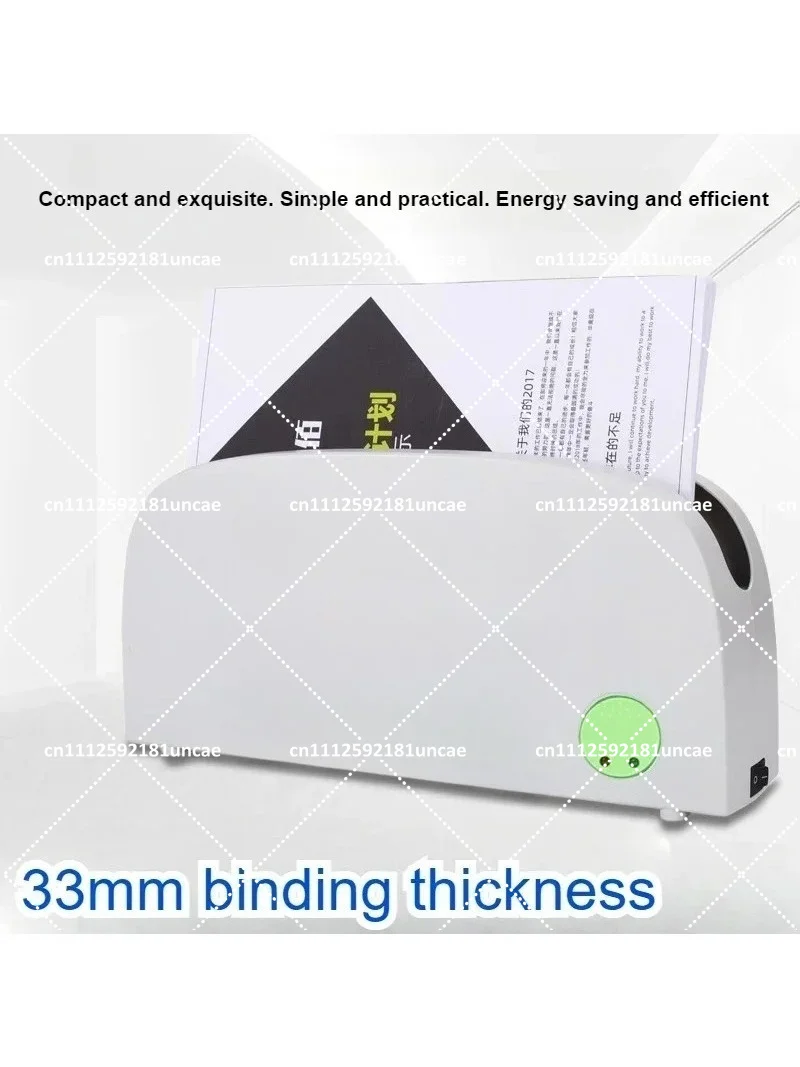 Tape Sealing Hot Melt Electronic Adhesive Installation Machine, Max Width 33mm for Books and Archives