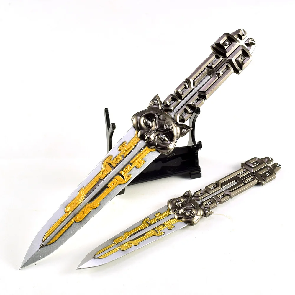 18-25cm Delta Force jeu faucon griffe couteau volant épées Cosplay modèle Katana Anime jeu porte-clés samouraï cadeaux jouets pour garçons