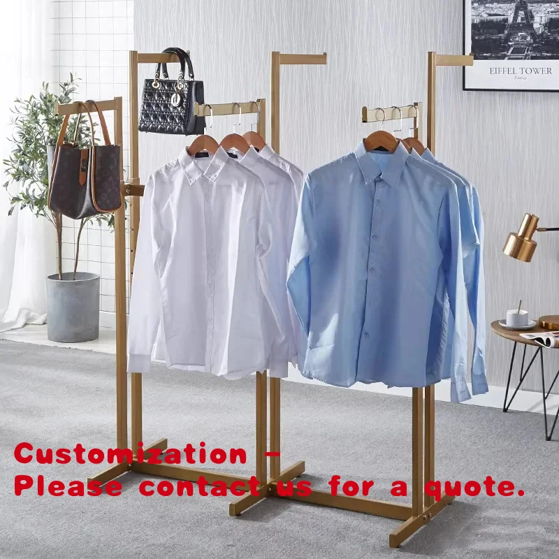 

custom.Retail Durable Metal 6 Way Adjustable Arms square Clothing Rack Shopping Mall Clothing Stores