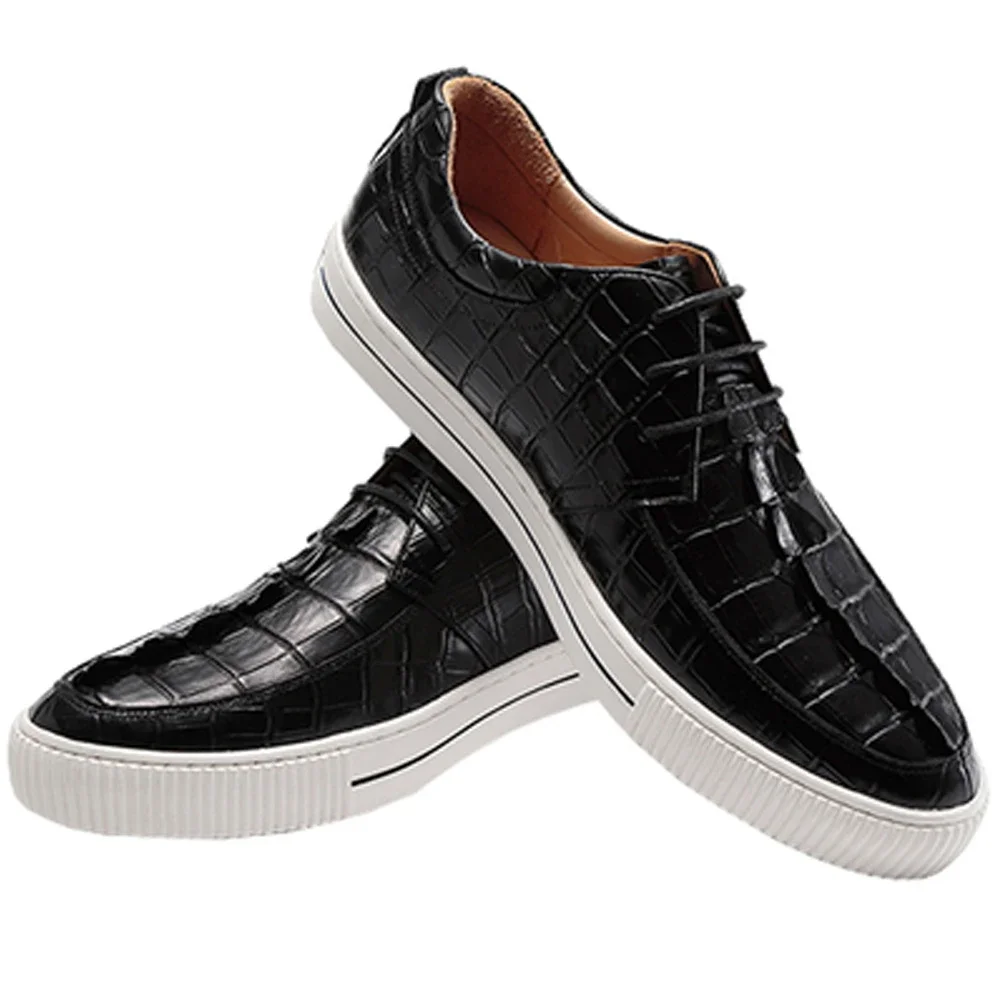 hulangzhishi  male board shoes crocodile  Men  trend  Casual