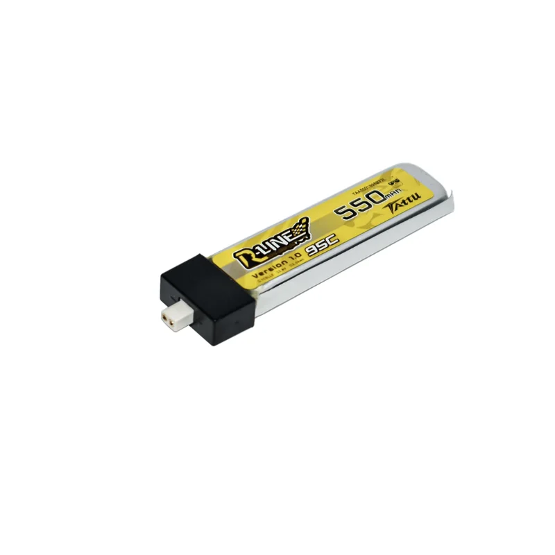 Original TATTU R-LINE 1S 550mAh 95C 3.8V Lipo Battery with BT 2.0/PH2.0 Plug for Betafpv Meteor75 Pro/Air75