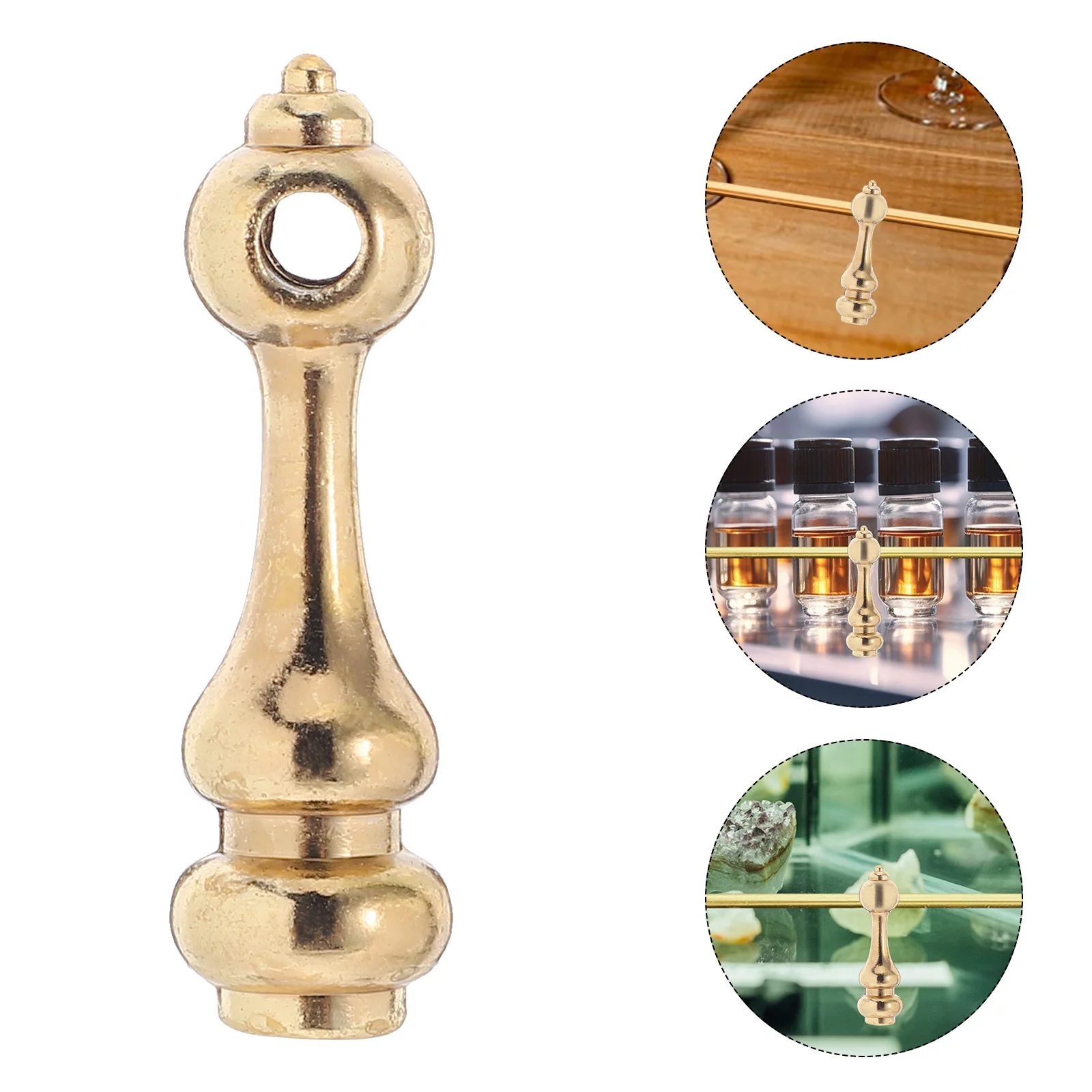 10 قطعة موصلات خزانة القضبان عربة الأجهزة المعدنية اكسسوارات أثاث الزجاج آخر قبعات موصل تركيبات سبائك الزنك #4