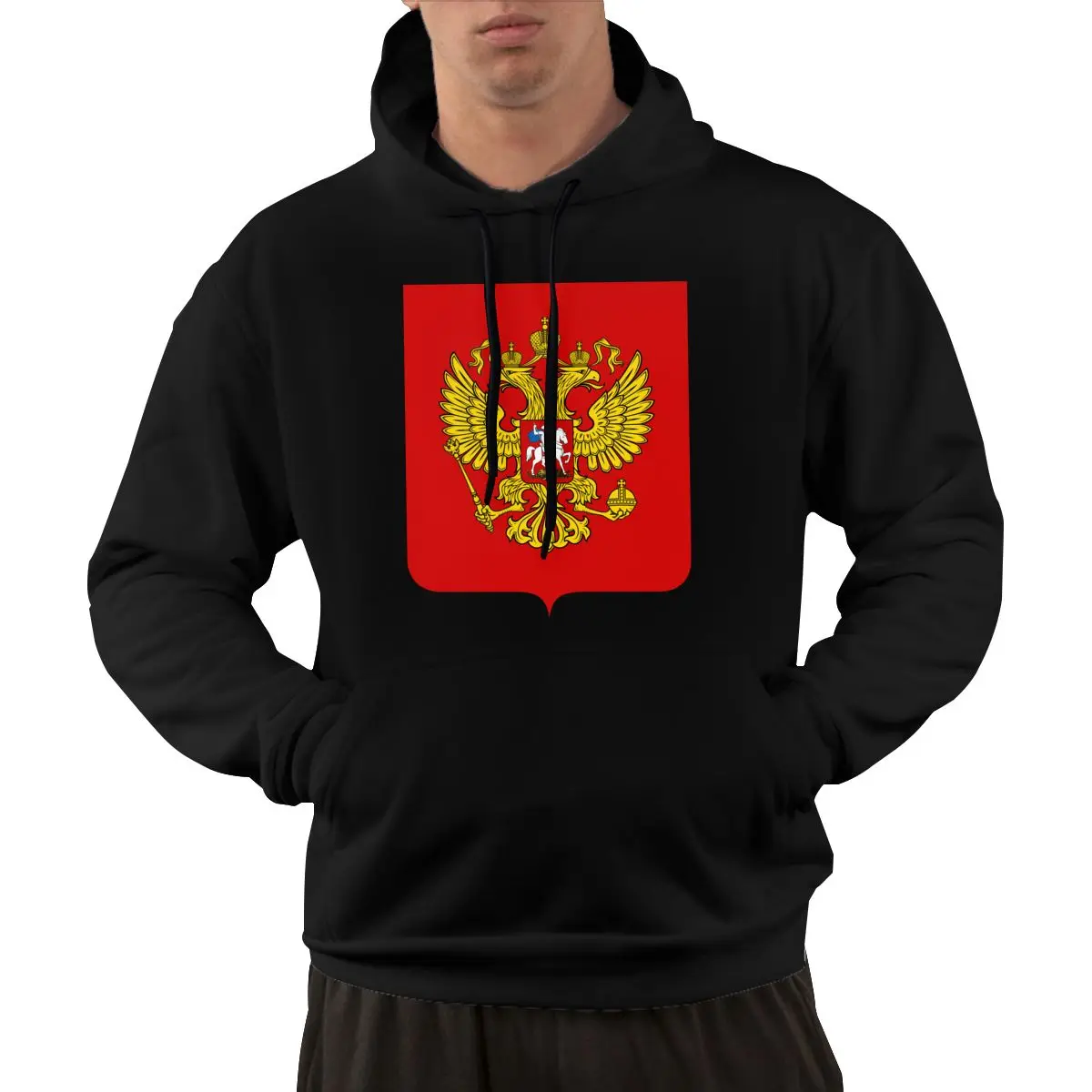 

95% Cotton Emblem Of Russian Federation Country Flag Warm Winter Pullover Hoodie Men Women Unisex Hip Hop Style Sweatshirt