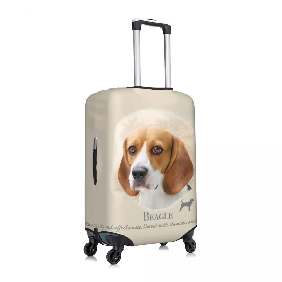 Juste de bagage de voyage personnalisée BelaurDog, housse de valise lavable pour animaux de compagnie, housse de protection, convient à 18-32 po