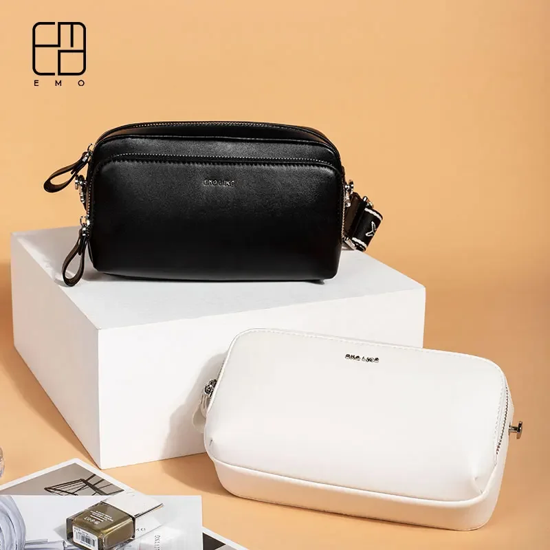 Original EMO The new camera bag is stylish and simple, wide shoulder strap, single shoulder crossbody bag and small square bag