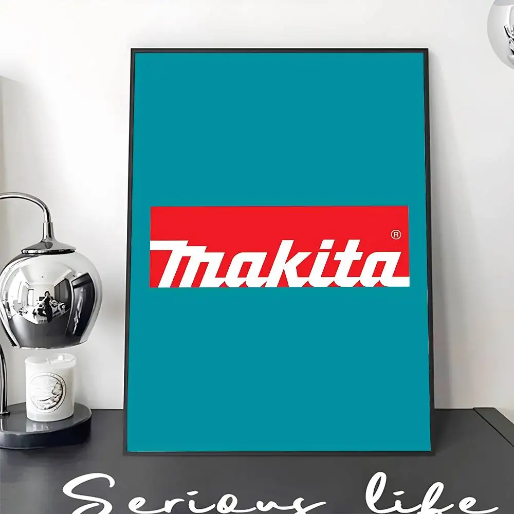 M-Makitas Tool Logo Classic Vintage Posters Vintage Room Home Bar Cafe Decor Nordic Home Decor