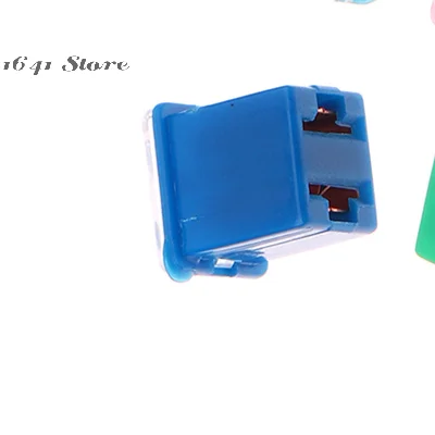 

Набор автомобильных предохранителей в ассортименте, 5 шт., мини-квадратные предохранители от 20 А до 90 А с защитной пластиковой коробкой