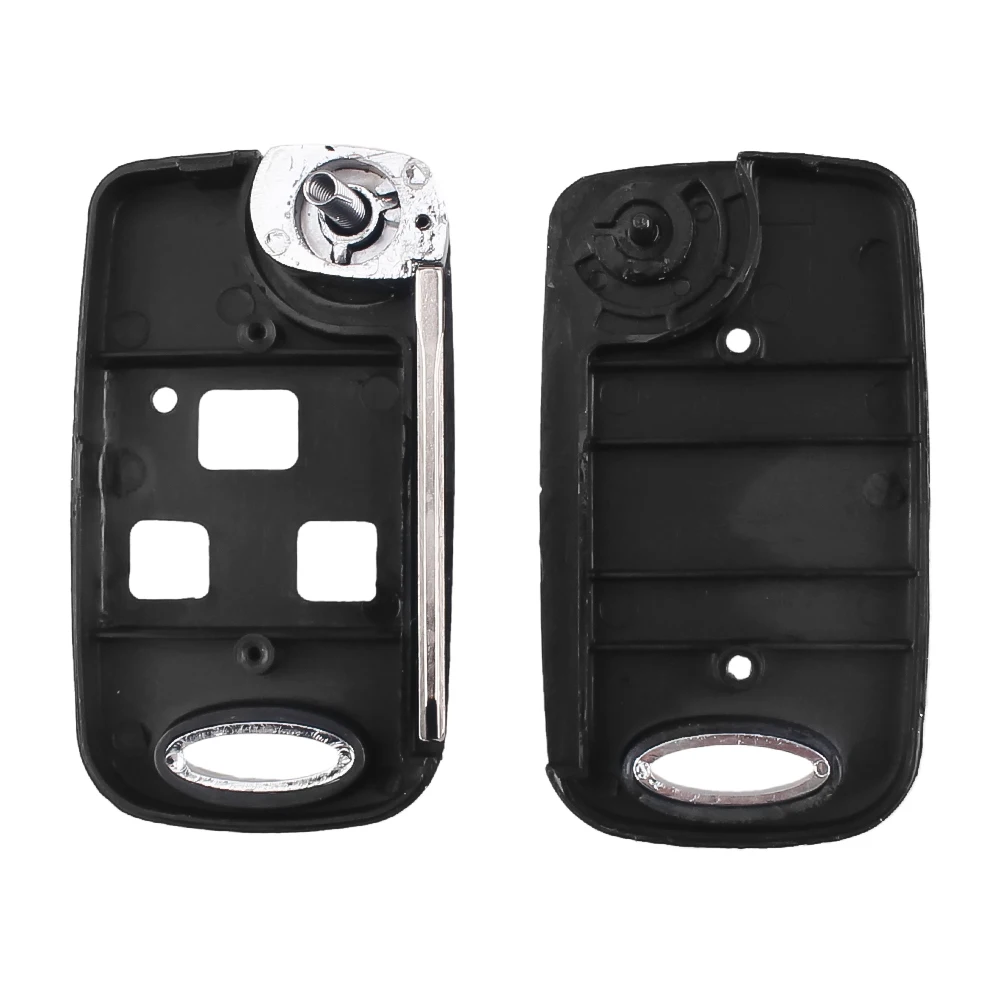 KEYYOU Folding Flip Car Key Shell For Toyota Yaris Carina Corolla Avensis 2/3BNT Remote Case TOY43 TOY47 TOY48 With Buttons