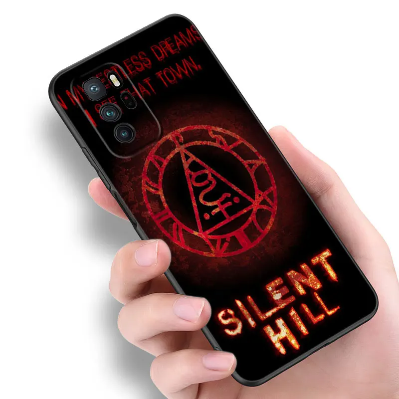 Horror Game Silent Hill Phone Case For Xiaomi Redmi Note 7 8 9 10 11 11E 11T 11S 12 4G Pro Plus 5G 8T 9S 10S 12S Black Cover