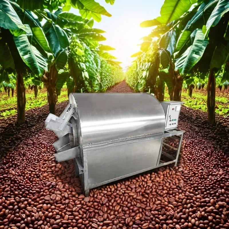 Guazi Drum Frying Machine Sesame Chili Coffee Bean Frying Machine with Shell Peanut and Soybean Drying Machine