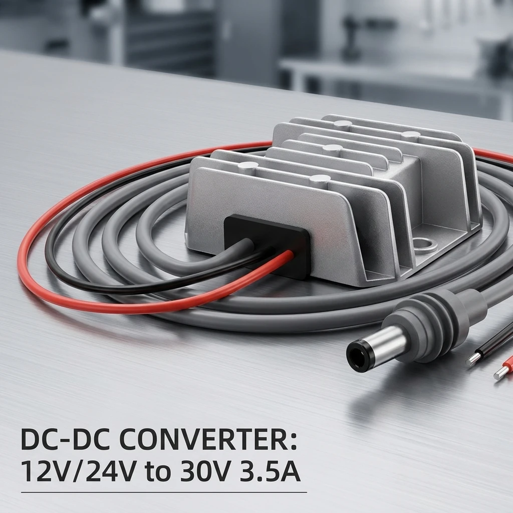 DC-DC Step-up Module 12V to 30V 3.5A 105W Power Supply Booster with DC Power Cord for Starlink Mini Step up Power Cord