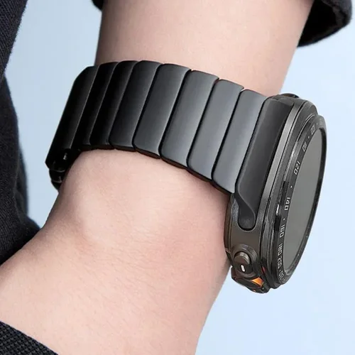 Correa de titanio para hombre para Samsung Galaxy Ultra, pulsera de negocios de lujo de 47mm para reloj Samsung, accesorios de reloj Ultra magnéticos