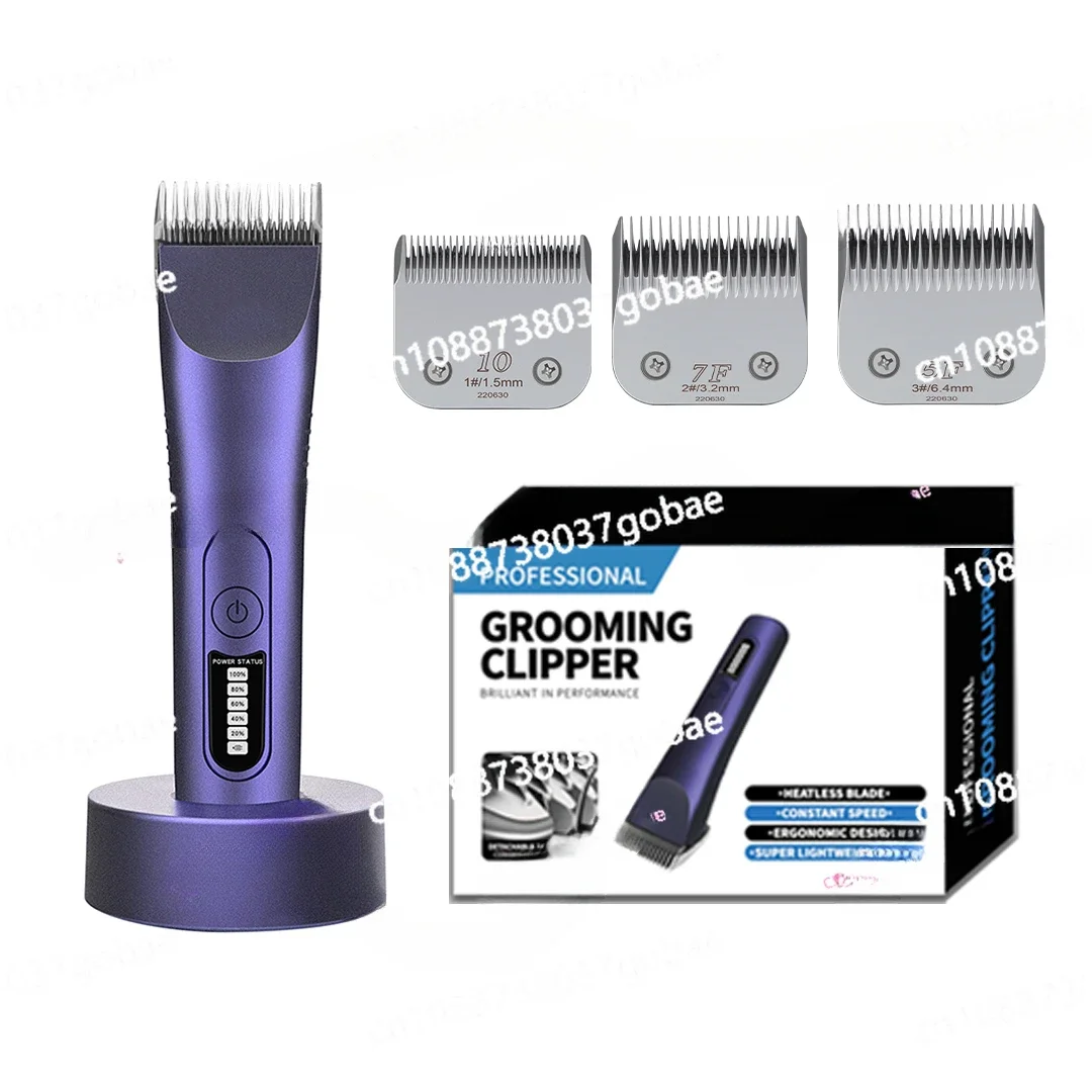 Pet Salon Dog Shaver OEM Professional Dog Grooming Clipper with 4 Super Sharp Titanium Steel Blades Pet Hair Clipper