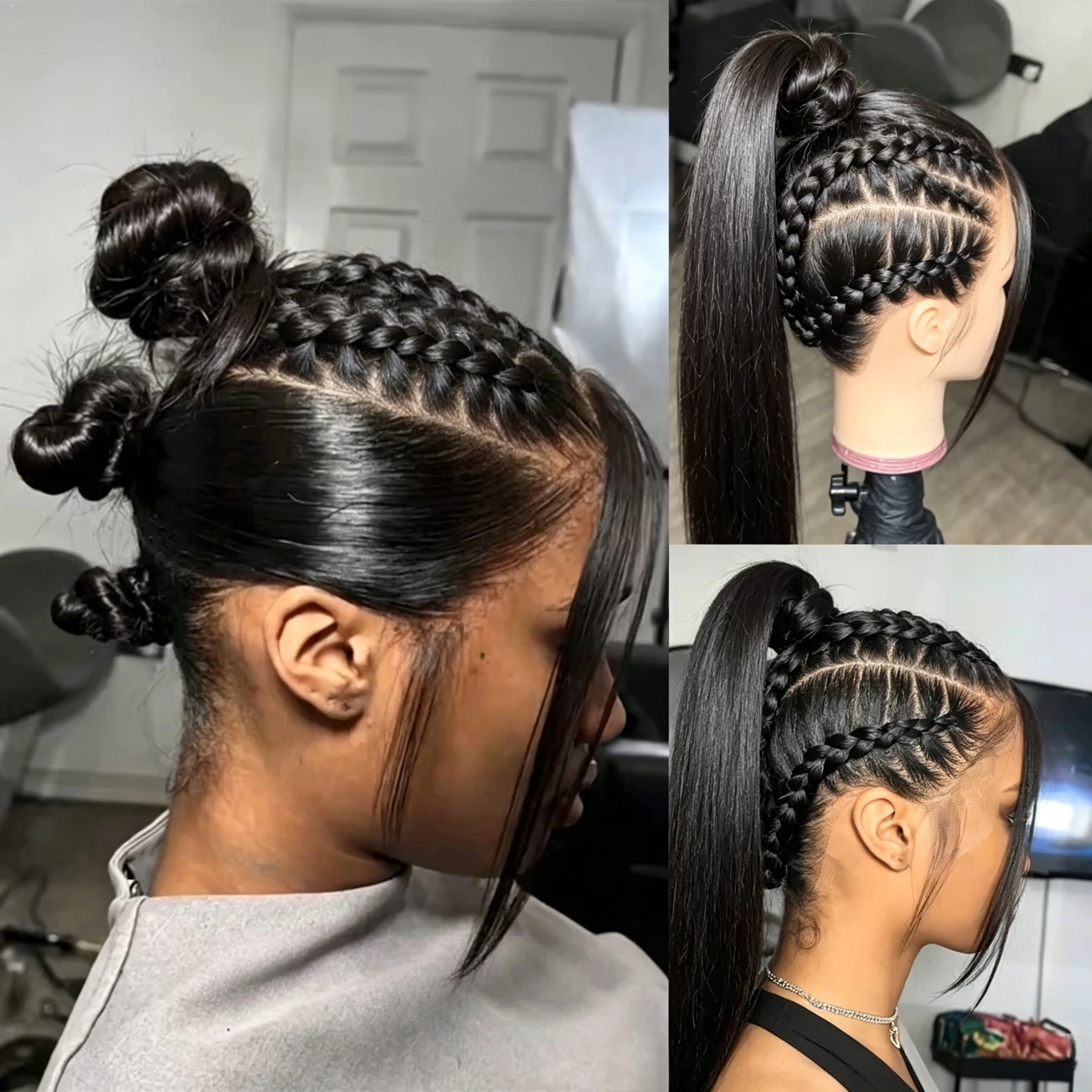 

High End 15A Grade Bone Straight 100% Real Full Lace Human Hair Wigs Swiss HD Transparent Lace Frontal Glueless Wig Pre Plucked Natural Hairline Breathable Scalp Wig Cuticle Aligned