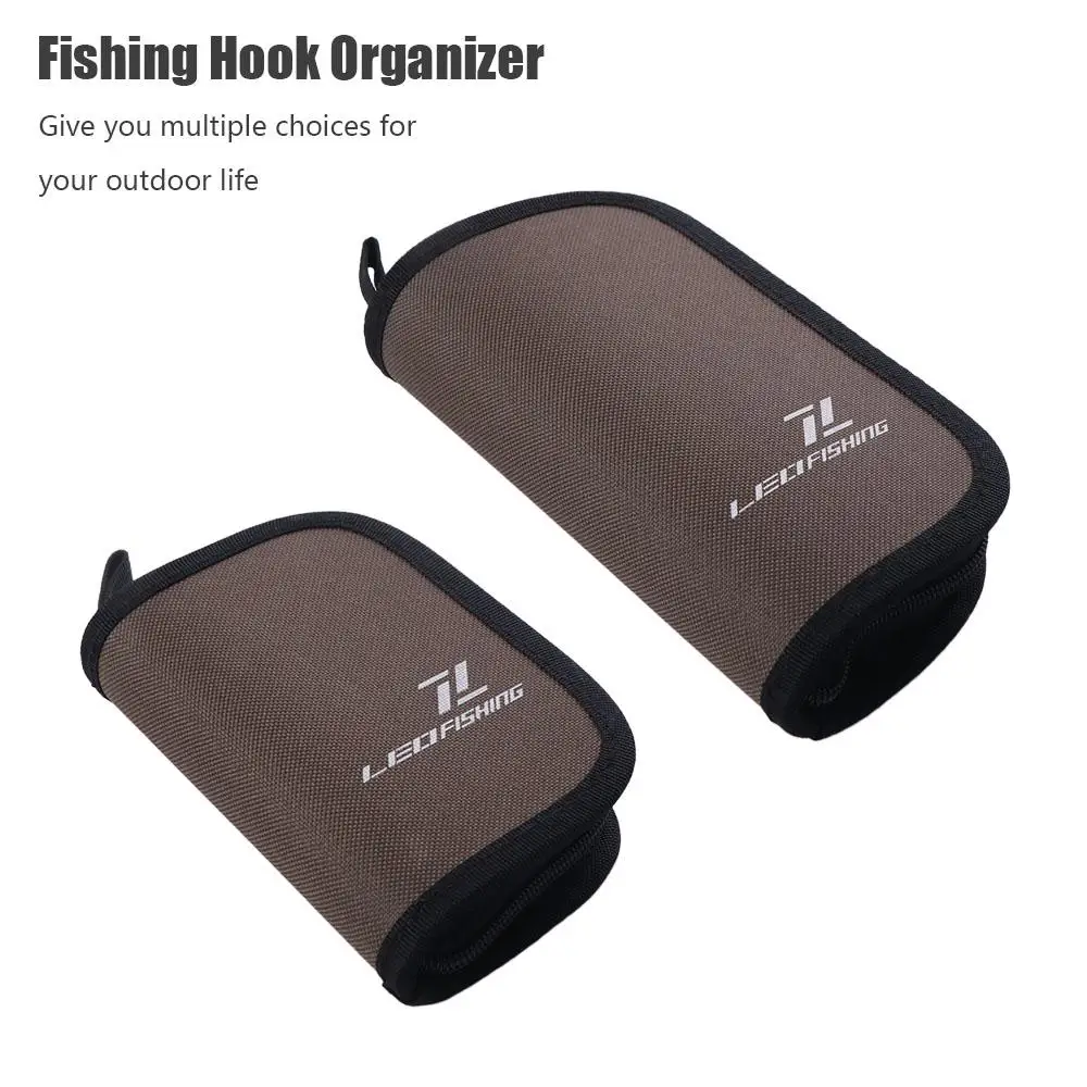 

Spoon Spinner Fishing Lures Bag Baits Storage Nylon Cloth Lure Storage Wallet With Zipper Carrying Case Tackle Bag