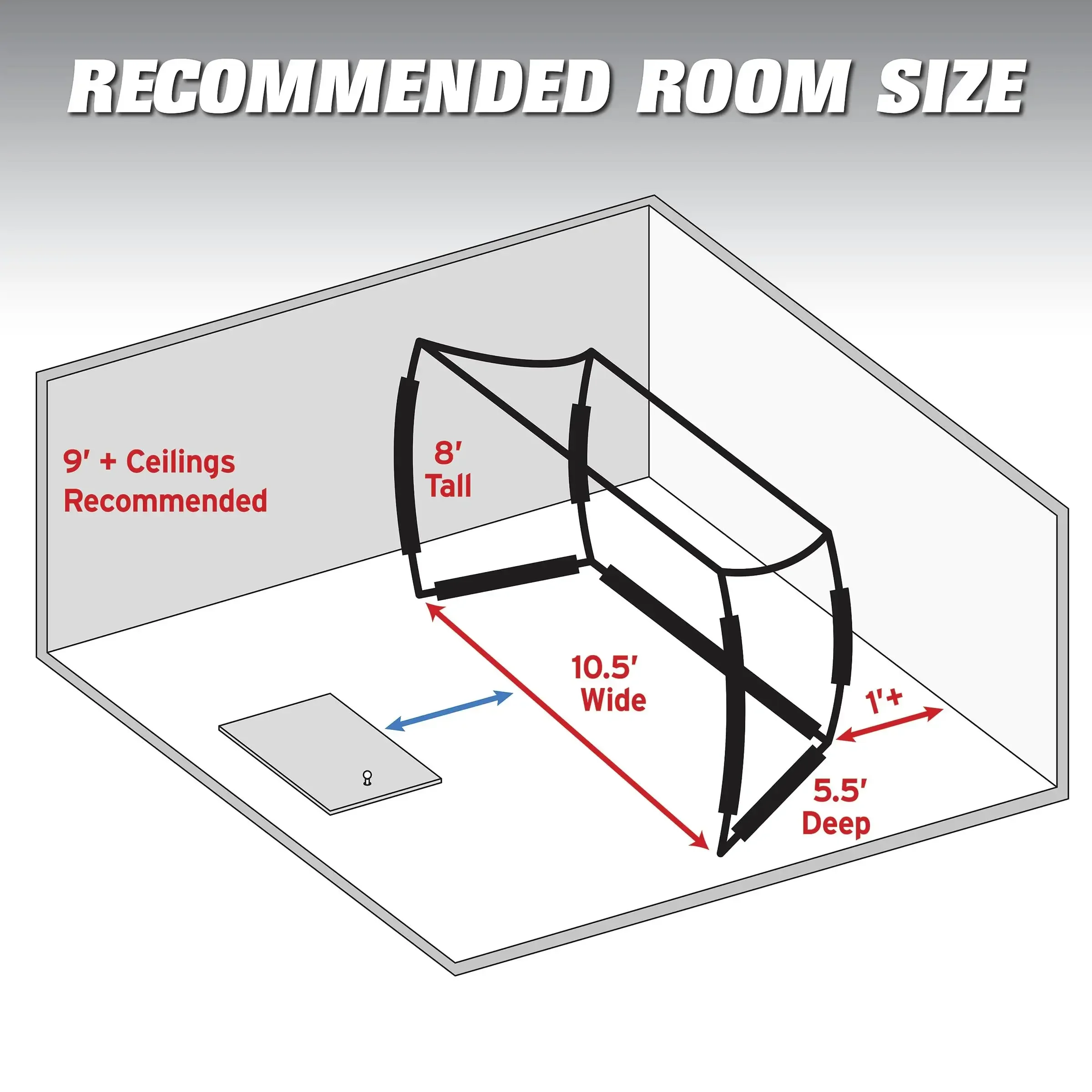 2026 Customize High-quality 10-foot X 8-foot Golf Practice Hitting Net Belt Impact Screen-driving Range or Simulator Screen