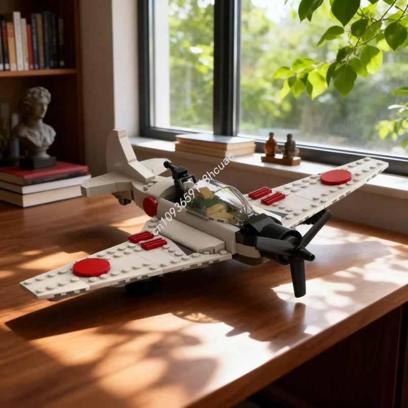 270pcs MOC Indiana Jones The Great Circle Shanghai Plane Chase Model Building Blocks Construction Christmas Gift Toy Education