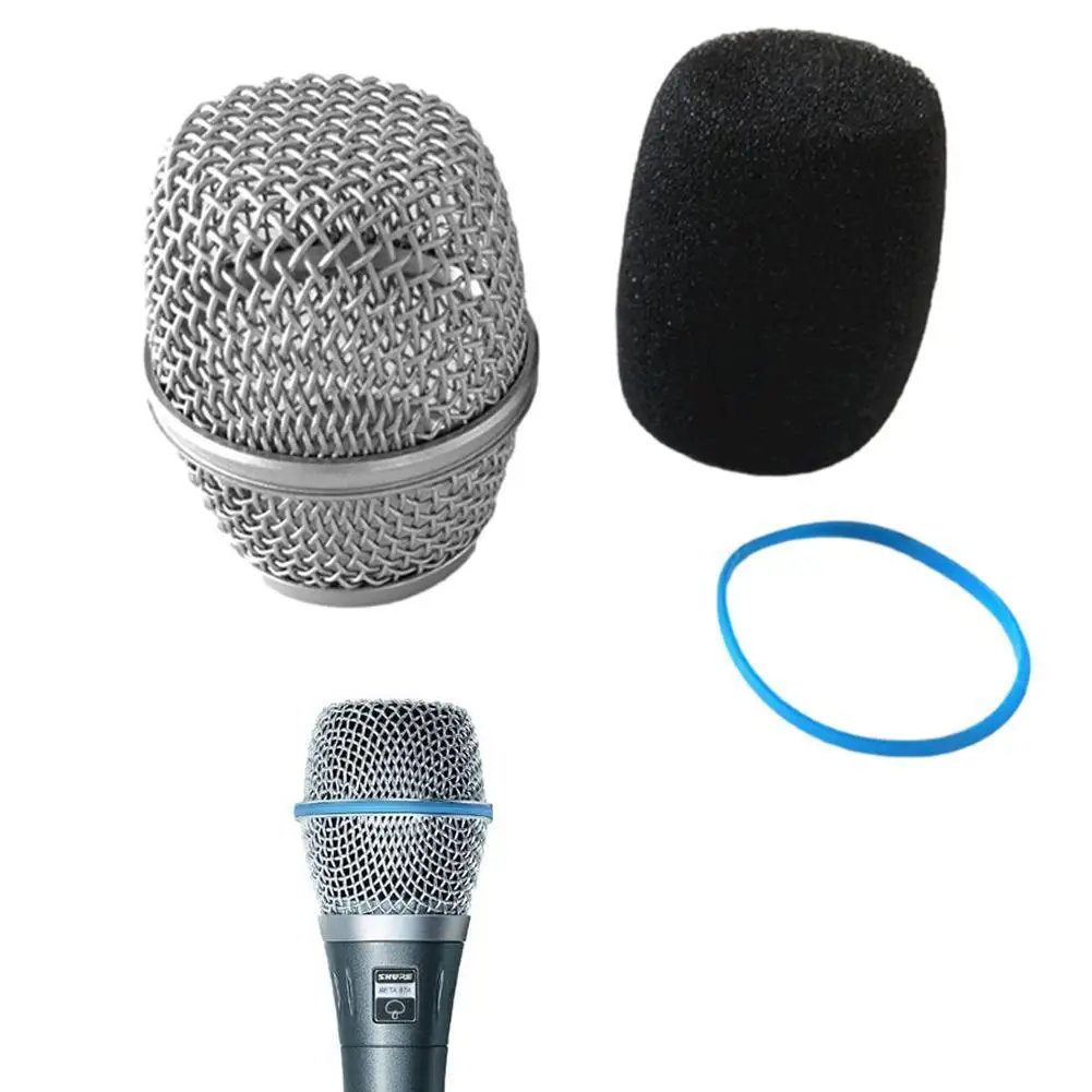 Microphone Mesh Grille Ball Head Replacement Accessories for Shure Beta57 and Shure Beta87 Microphones DIY Parts