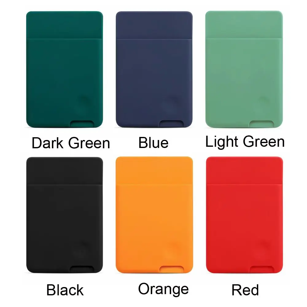 Universal Self-Adhesive Stick On Phone Wallet Case Sticker Card Sleeves Cellphone Pocket ID Credit Card Holder