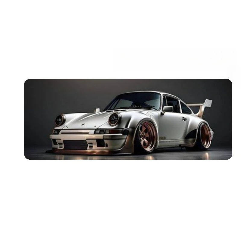 Alas Mouse Desain Otomotif Kelas Atas, Alas Mouse Karet Besar Anti Selip, Aksesori Meja untuk Kantor & Gamer, Alas Keyboard, Alas Dekorasi