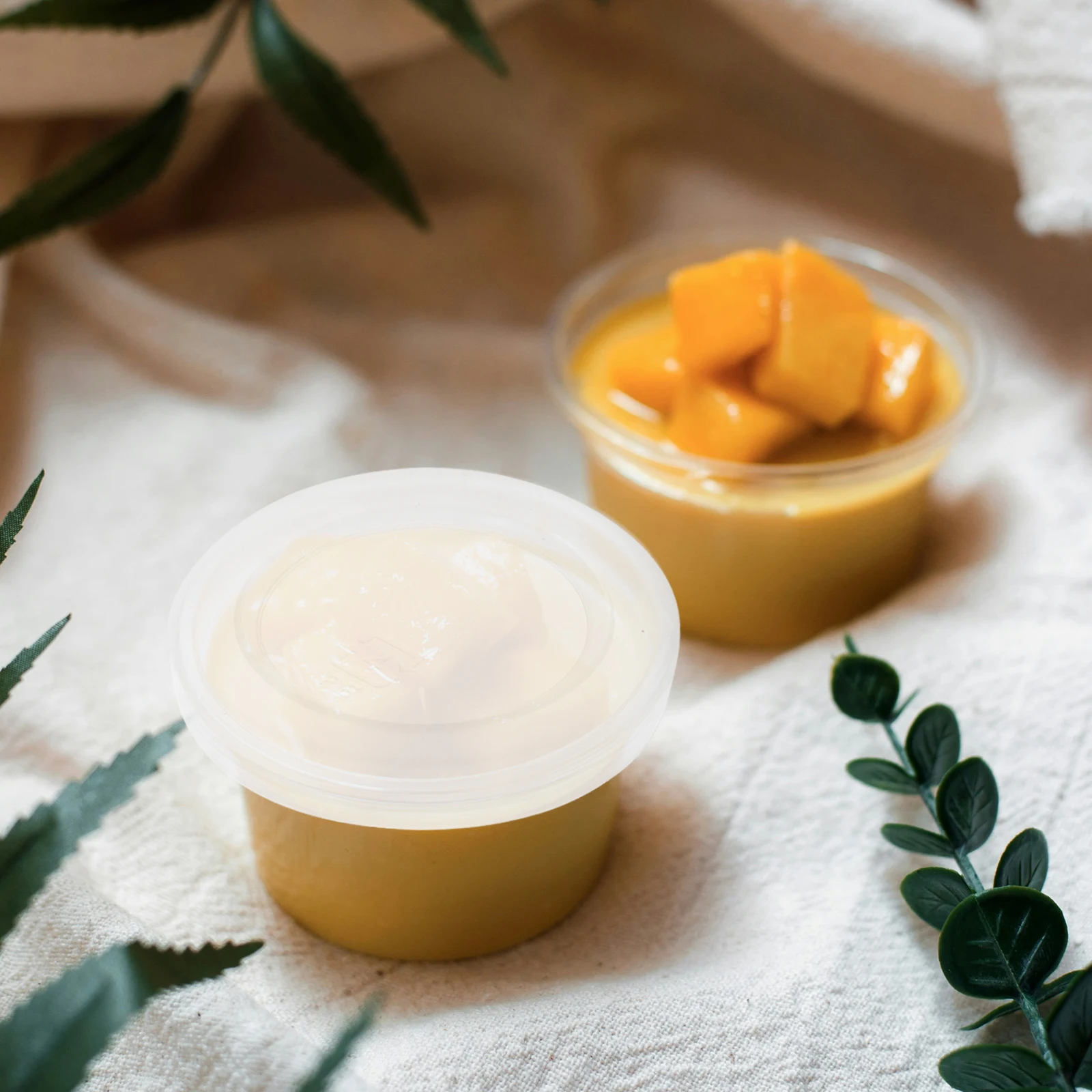 

30Pcs Leak-Proof Bottle Lids Milk Glass Jars Reusable Pe Caps Pudding Jar Replacement Seals Pudding Jar Lid Replacement