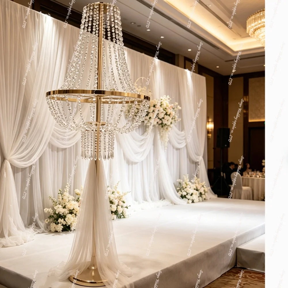 80 to 130cm)4 to 10pcs Wedding Props Staircase Handrail Decor acrylic bead Road Light Birthday Celebration Party Light Led Stage