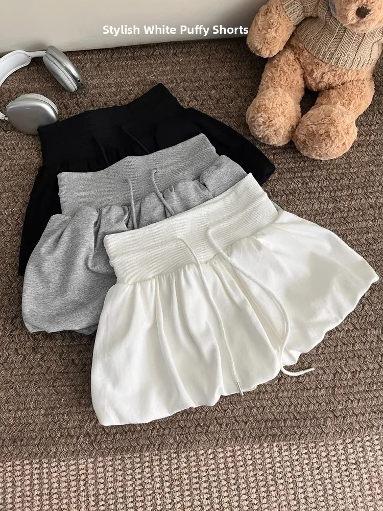 Koreanische Sle Hohe Taille Puffy Blume f Rock frauen Sommer Spor Vielseitig ort A-linie Rock für Junge Frauen 8-24