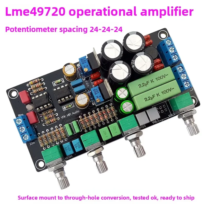 LME49720 Operational Amplifier HIFI Tone Board Amplifier Upgrade Preamp Board For Audio Tuning