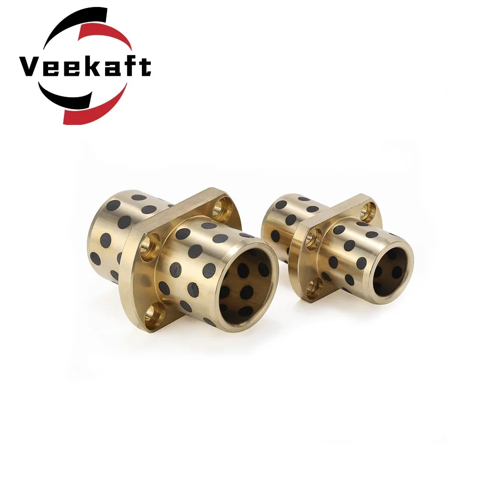 

1pcs MPCTZ 20,25mm inside diameter Intermediate Trimming Flanged brass Impregnated Graphite Oilless Bushing Linear