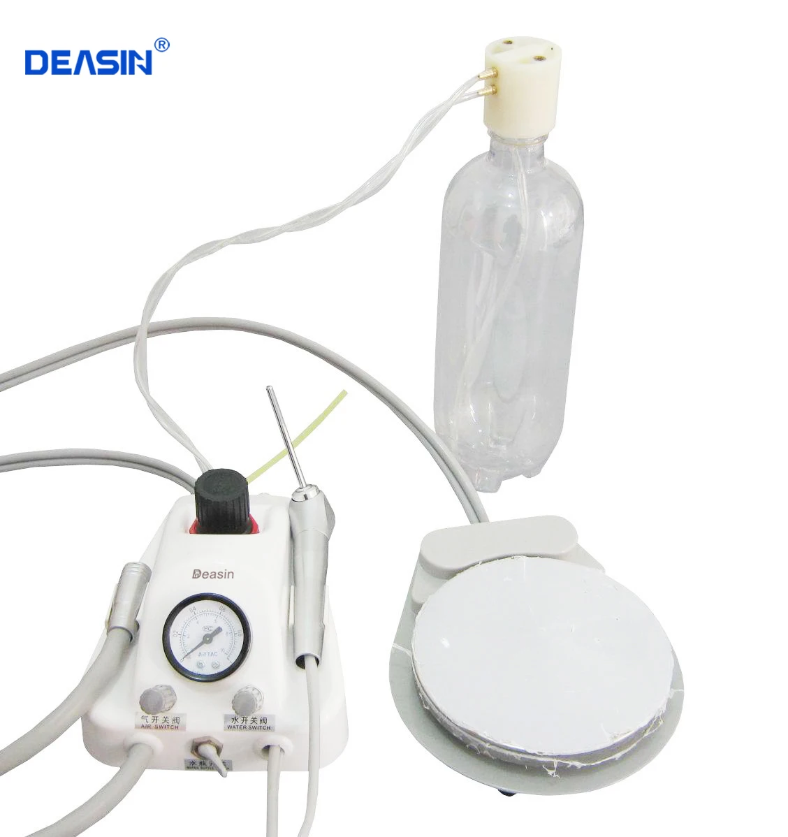 new arrive Dental Lab plastic Portable one Turbine Unit Air Compressor 3 way straw for dentist