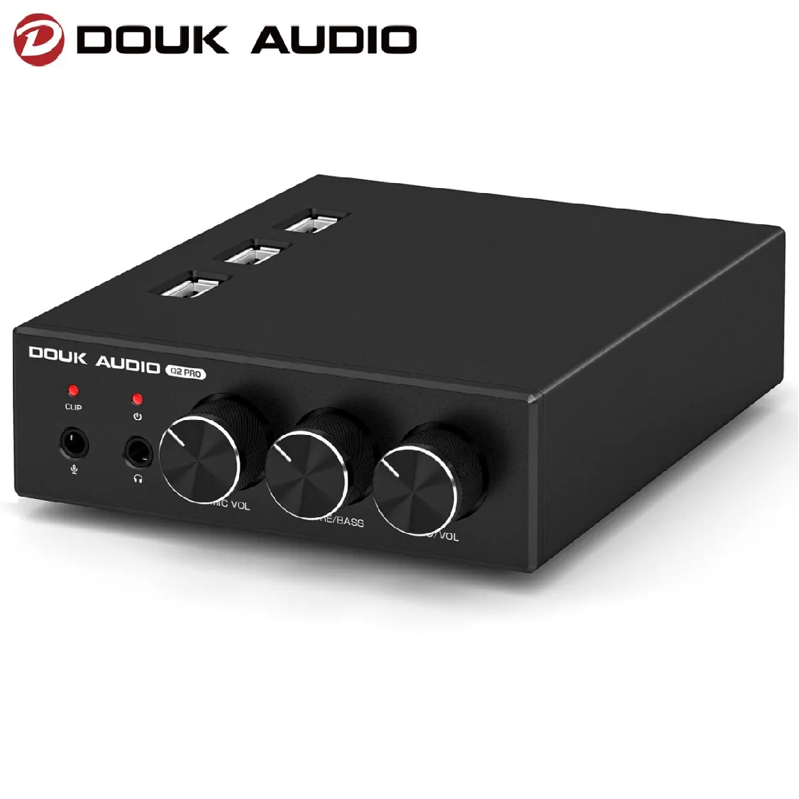 Douk Audio Q2 PRO Mini Stereo Gaming DAC MIC Headphone Amp USB/Optical Digital to Analog Audio Converter 32Bit/192K