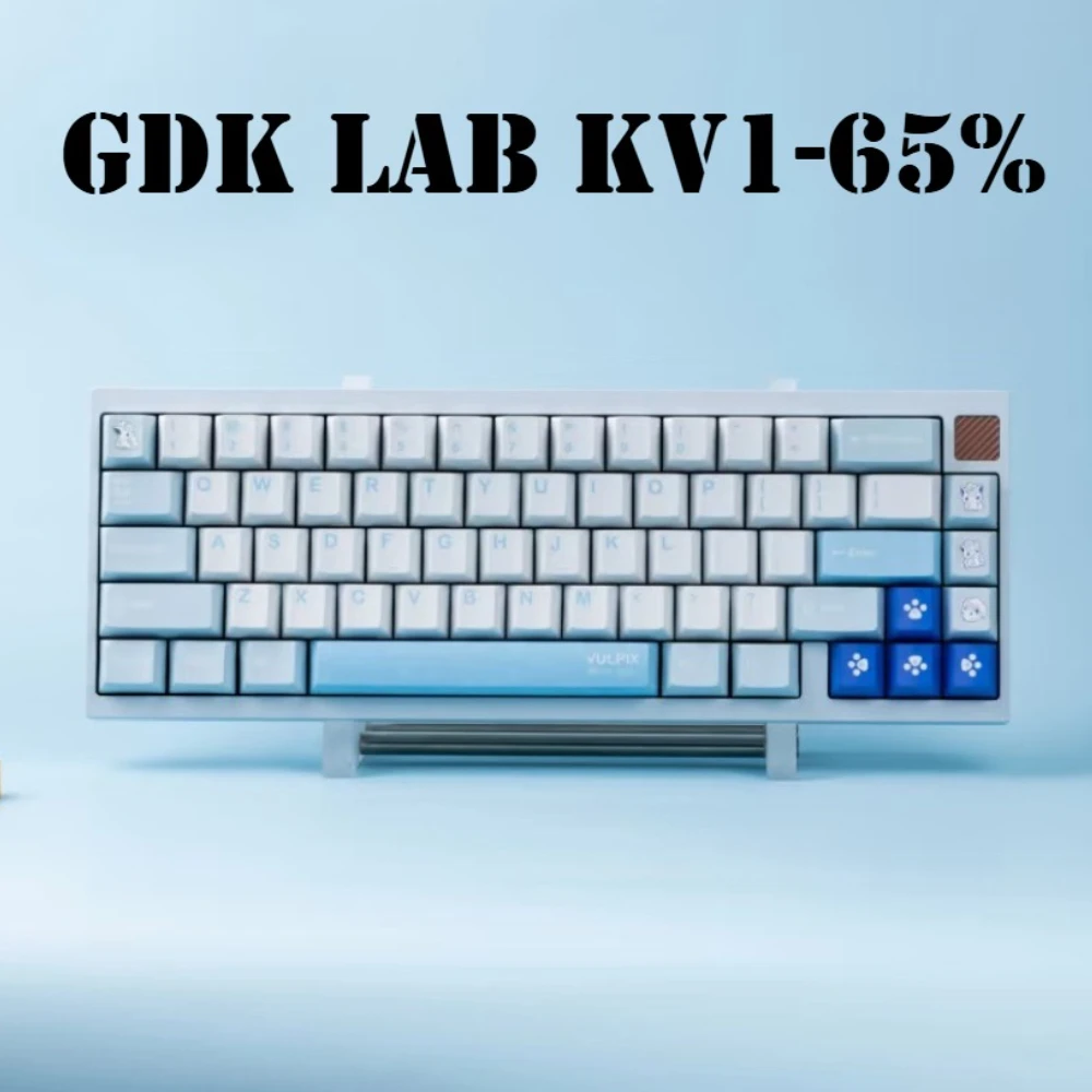 

GDK Lab KV1-65% Mechanical Keyboard Kit Wireless Tri-mode Gasket Hot Swap Aluminum CNC Custom Office Gaming Mechanical Keyboard