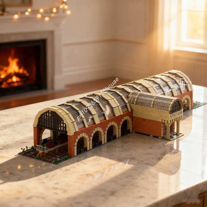 

10331pcs MOC Modular Train Station Modulared Model Building Blocks Assemble Christmas Gifts Idea Toys Education Kids Birthday