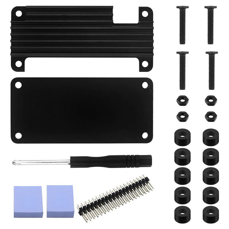 Banana pi BPI-M4 zero caixa de metal alumínio escudo de resfriamento passivo com dissipador de calor cpu proteger escudo para banana pi BPI-M4 zero