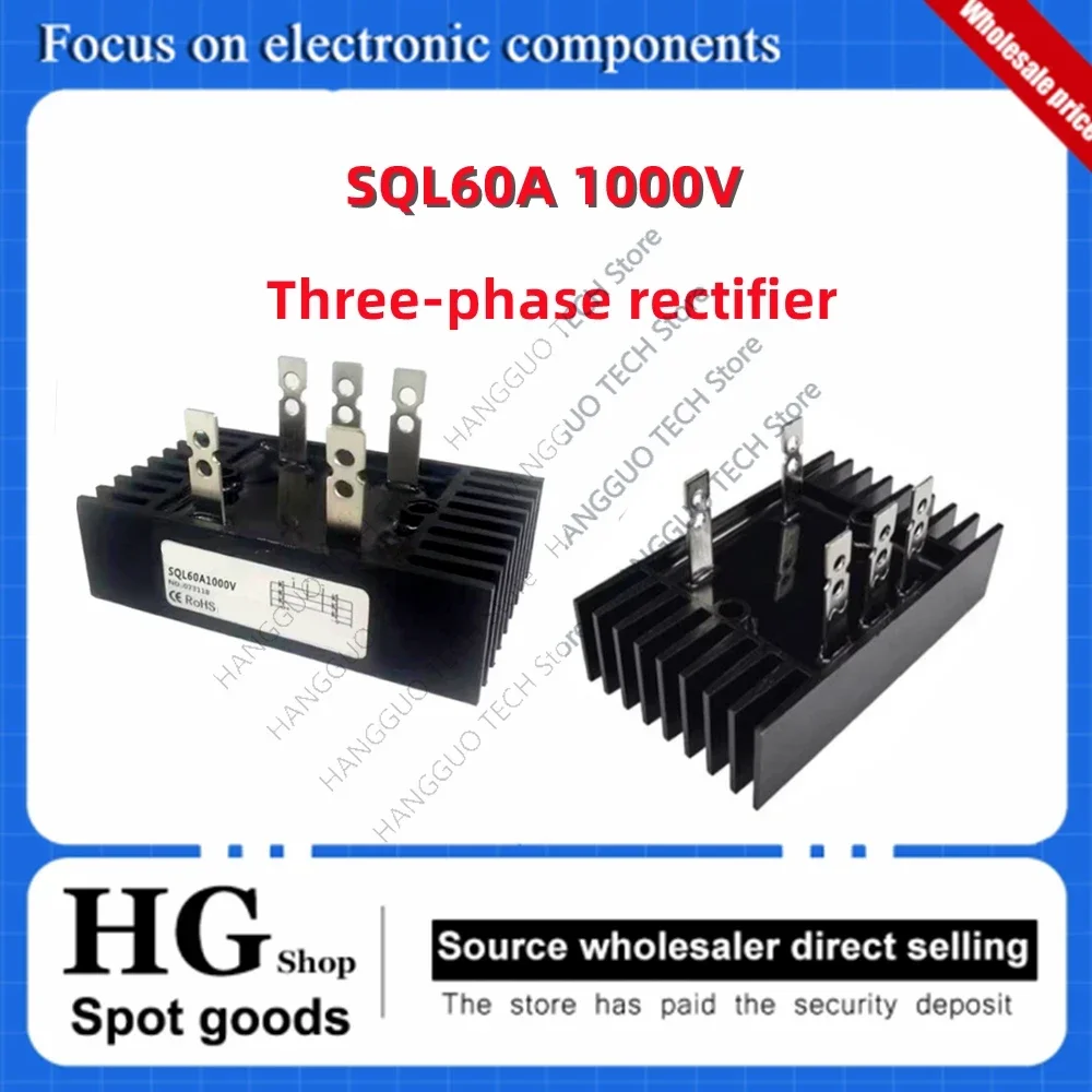 

SQL100A1600V 1000V Three-phase bridge rectifier 40A 60A 80A 100A 150A1000V 1600V Three-phase rectifier module