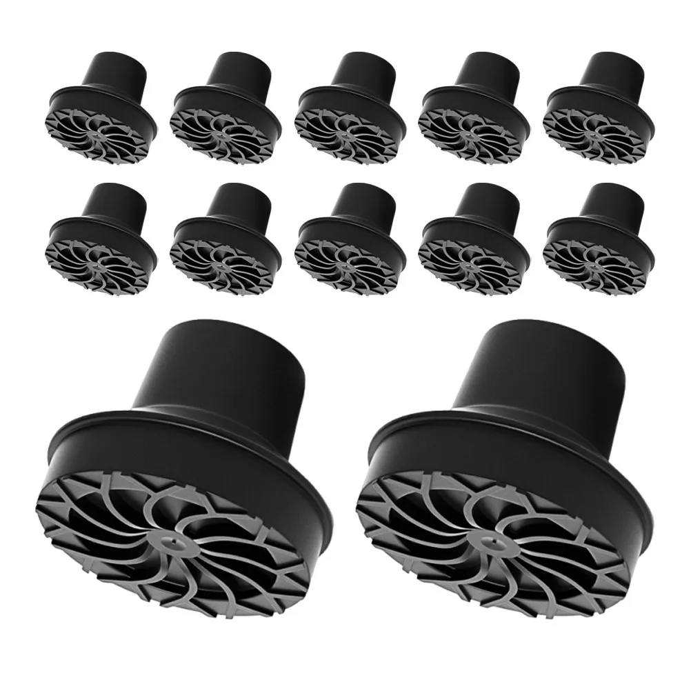 

12Pcs Heavy Duty Rubber Cane Tips Non-Slip Walking Stick Protectors for 12Mm Pipes Trekking Pole Accessories Elderly Support