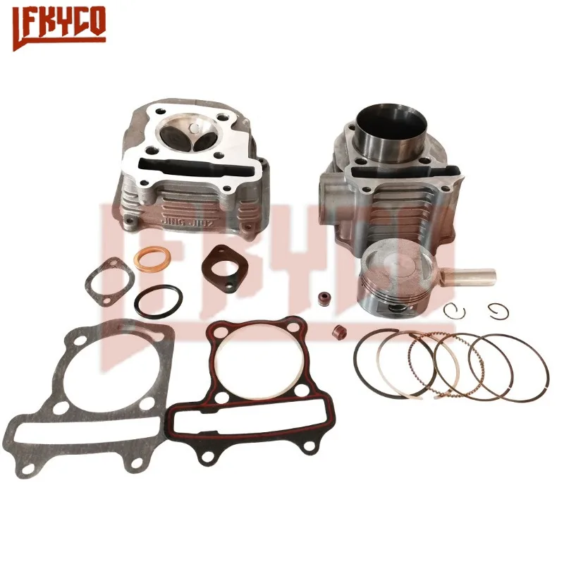 Motorcycle Accessories 57.4mm Engine Parts Cylinder Head Kit Set Motor for GY6 150 150CC Freeway150 Kymco New Many 150 Motoblock