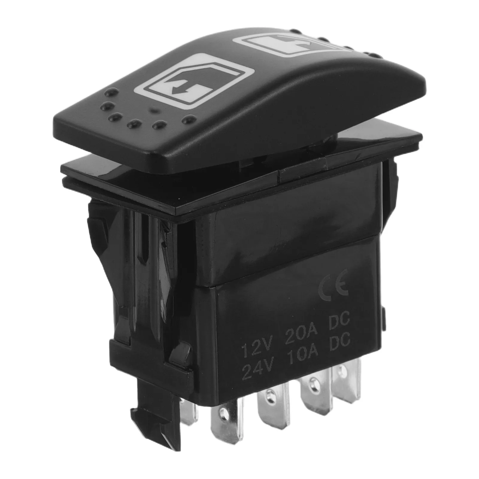 Robust Waterproof Rocker Switch High Low Beam Headlight Toggle for Rv Boat Truck Marine Use Compact Mini Design Smooth Tactile