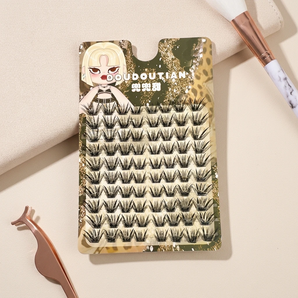 10rows Wet Tip Fake Lashes Nat - Eyelash Extension Wet Look recension och pris