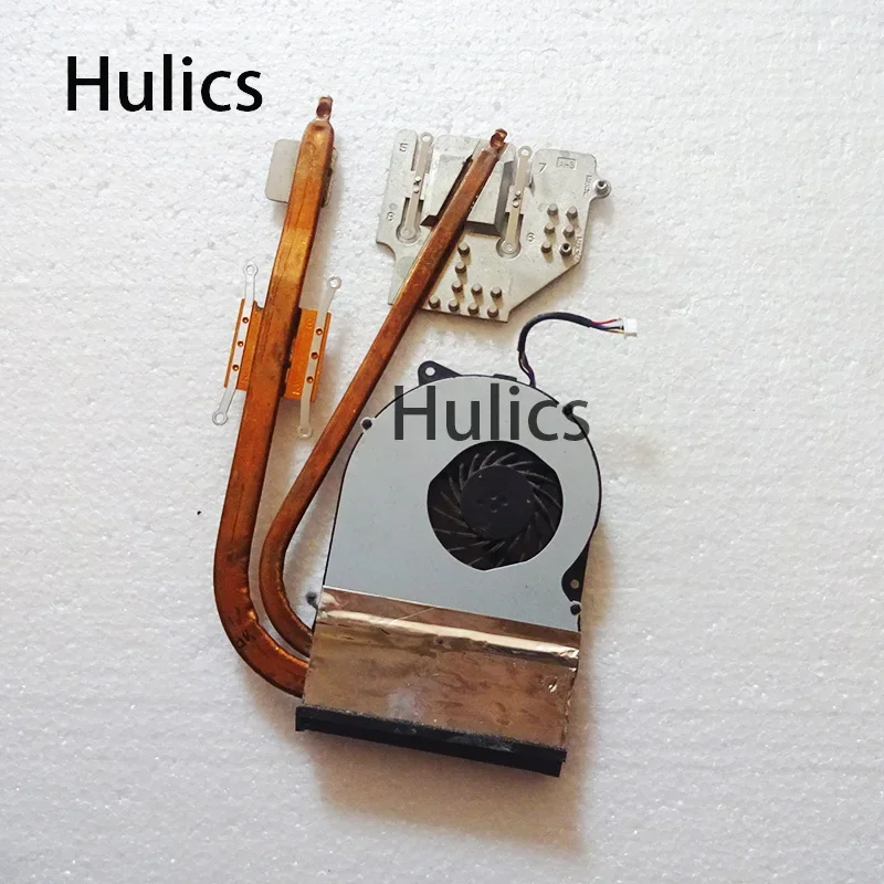 Б/у кулер для ноутбука Hulics с вентилятором и радиатором для Asus N53S N53SN N53SV N53SM N53JQ N53JN N53JL N53JF N53J N53 KSB06105HB