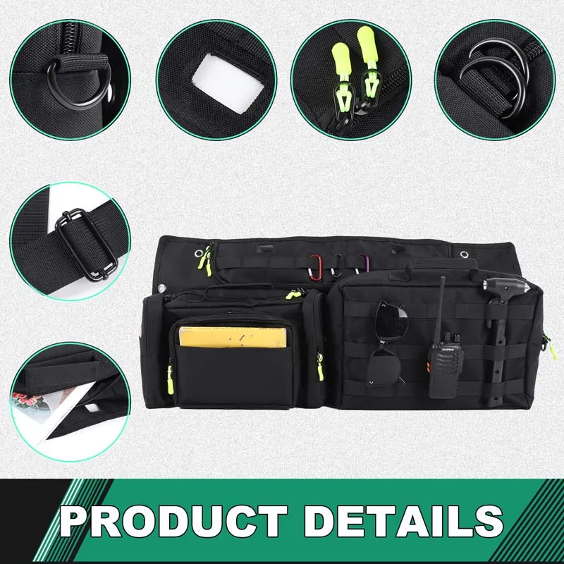 

For Land Rover Defender 90 110 2020-2026 Oxford Cloth Car Tailgate Multifunctional Storage Bag Interior Accessories