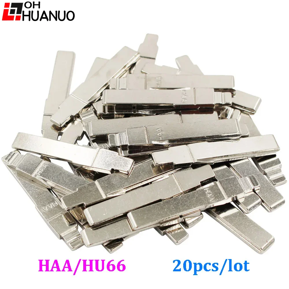20 قطعة/الوحدة متوافقة مع HAA الملف UNCUT HU66 الوجه يطير مفتاح شفرة لشركة فولكس فاجن لأودي لمقعد لسكودا عن بعد فوب #1