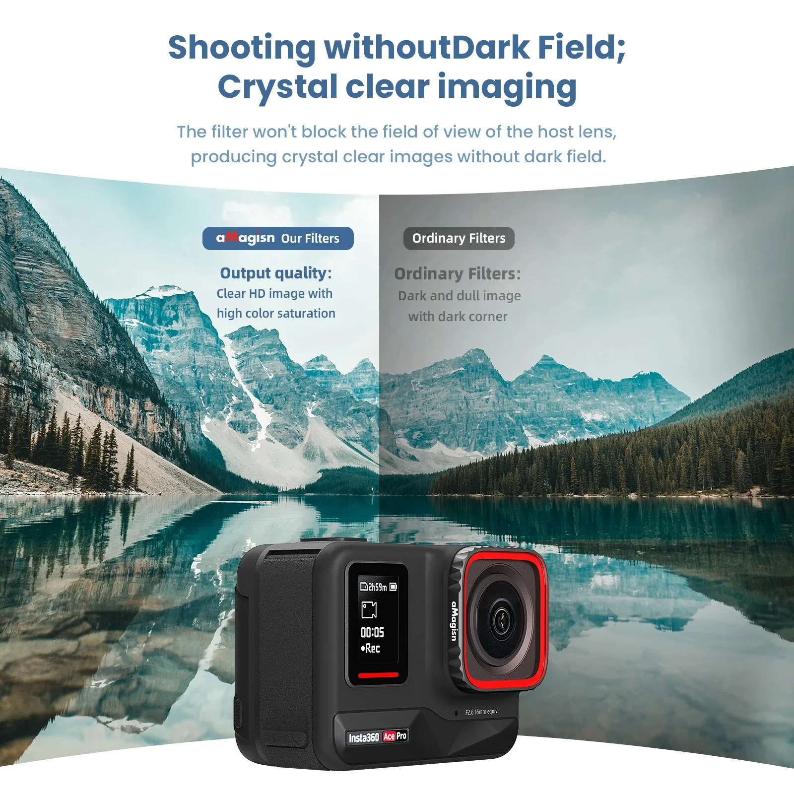 مرشحات عدسة aMagisn ND CPL UV لـ Insta360 Ace Pro، ND8 ND16 ND32 ND64 مرشح مقاوم للماء لملحقات Insta 360 AcePro #5