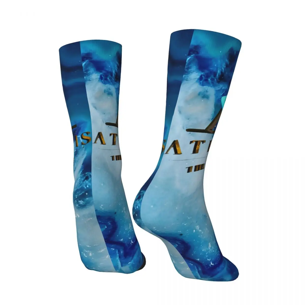 Crazy compression The Lost Empire Sock for Men Harajuku A-Atlantiss Quality Pattern Crew Sock Casual