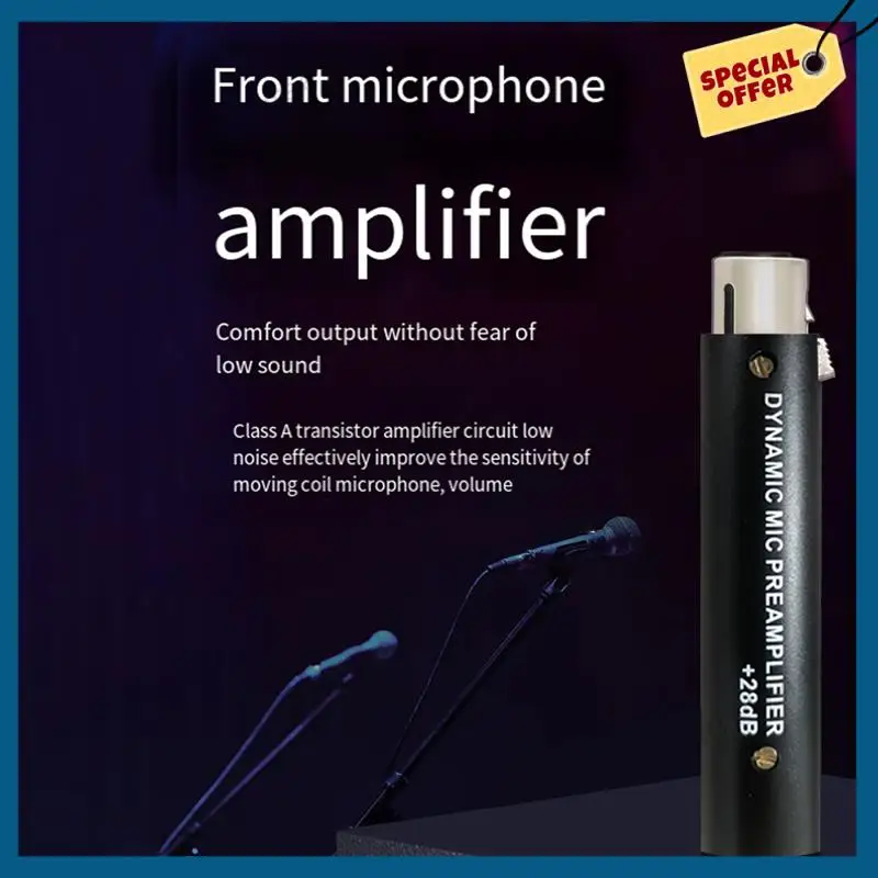 -A15I Amplificatore per microfono DM1 per amplificatore per microfono dinamico a guadagno DM1 28DB per microfoni a nastro dinamici e passivi