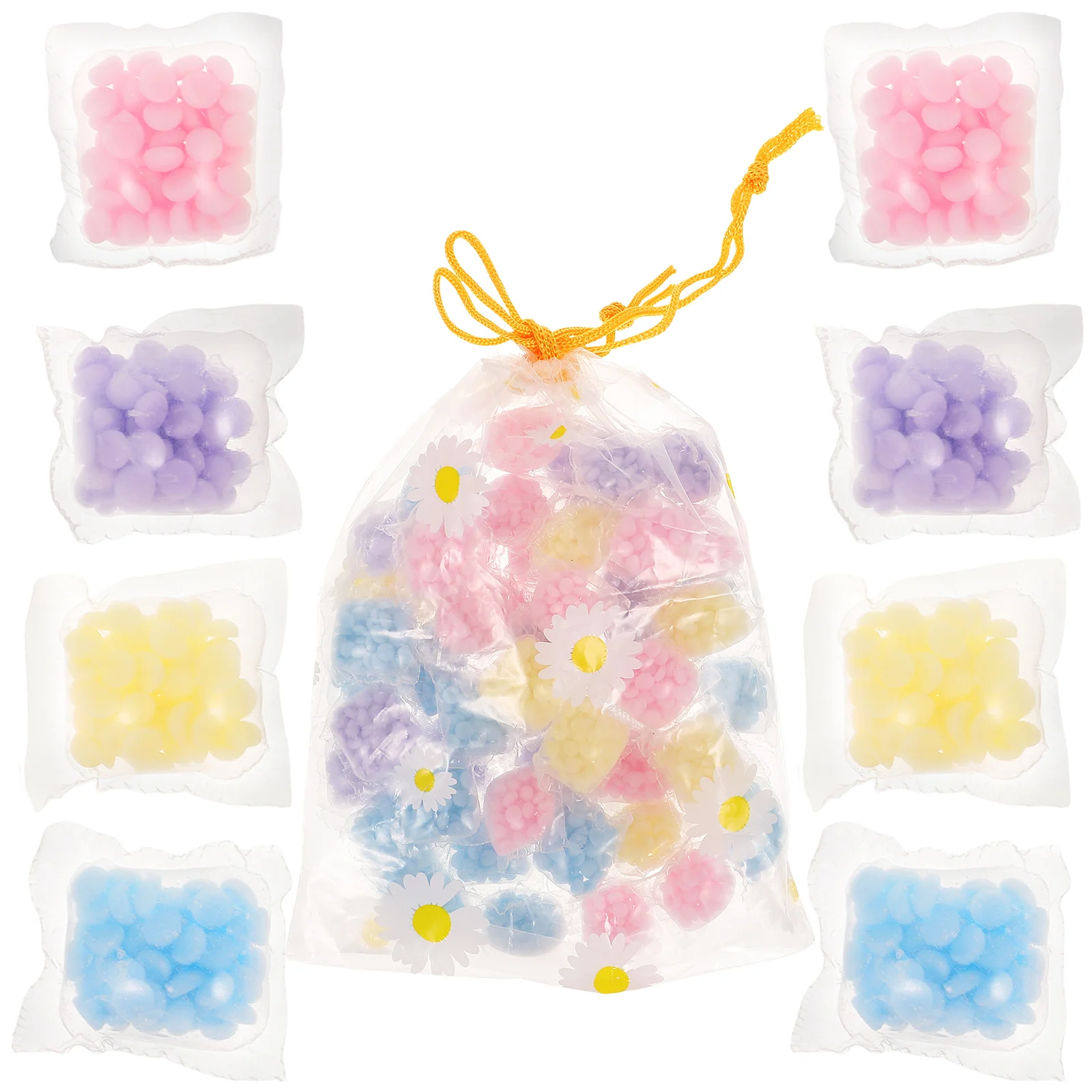 50 Pcs Laundry Beads Fragrance Condensate Beads for Washing Clothes Scent Cleaning Tools Home Travel Hotel Gift