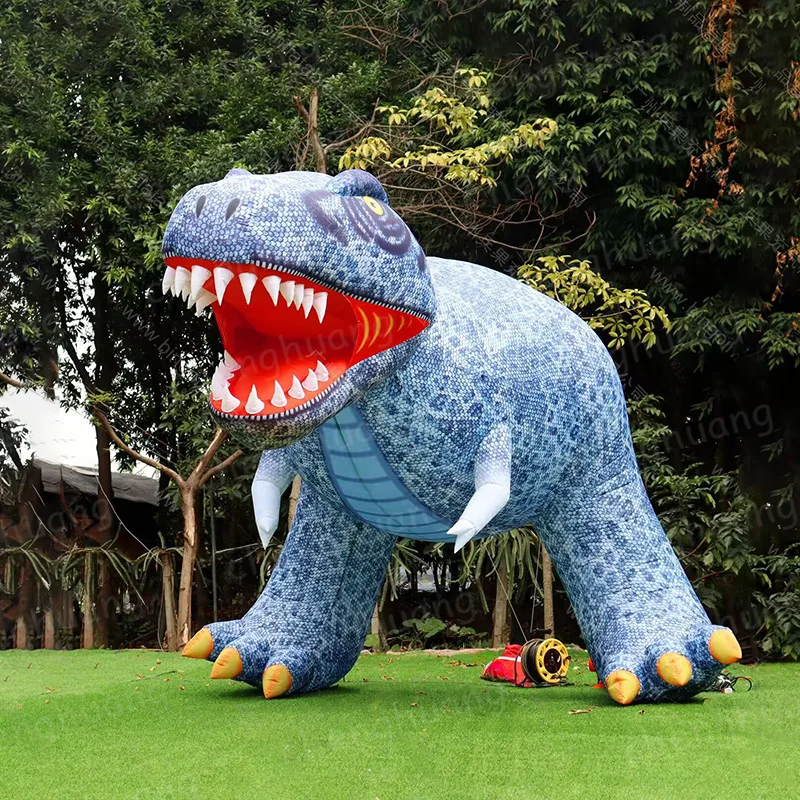 Dinozaury dmuchane, modele zwierząt na powietrze z dmuchawkami, rekwizyty dekoracyjne do aktywności na świeżym powietrzu