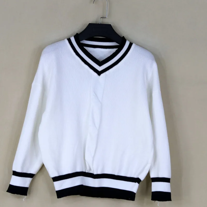 

Women's V-Ne Knitwear Loose Long Sve Autumn Winter Thermal Base Layer irt Inner And Outer Wear Casual Sle Sweater